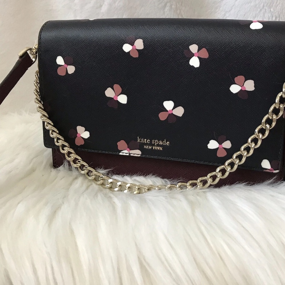 Kate Spade New York NWOT Cameron Convertible Crossbody "Dusk Buds Ditsy" floral